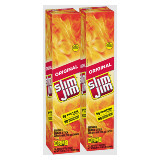 Today only: 48-pack Slim Jim giant Original smoked meat sticks for $26 shipped