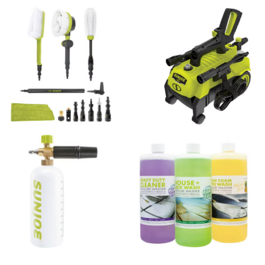 Today only: Select Sun Joe pressure washers & accessories from $20