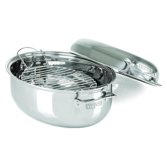 Viking Culinary 3-ply stainless steel roasting pan for $121