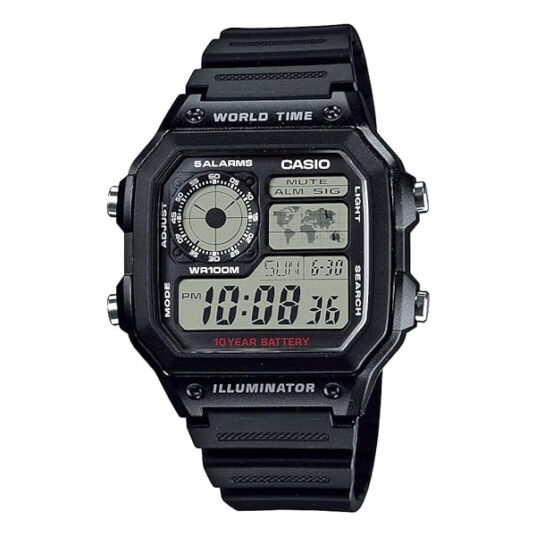 Casio men’s analog-digital multifunction watch for $16