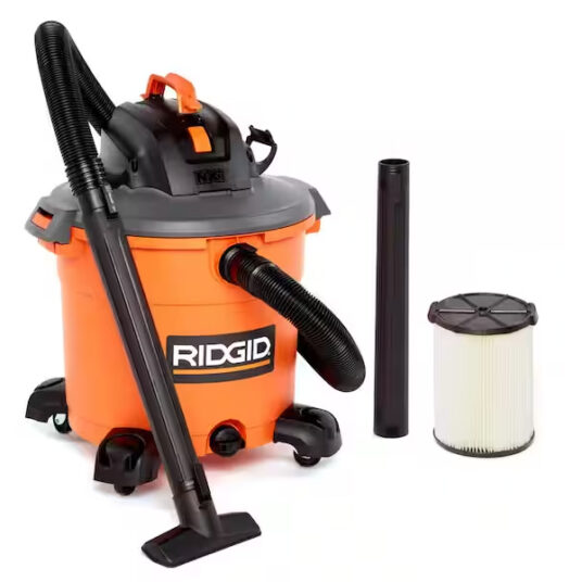 Ridgid 16-gallon wet/dry shop vac with filter for $60