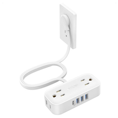 Prime members: Trond flat plug power strip with USB for $14