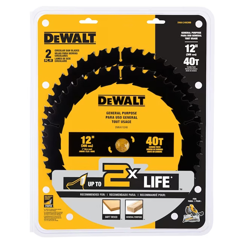 Dewalt 2-pack 12-inch saw blades for $25