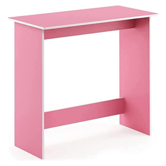 Furinno simplistic table in pink for $29