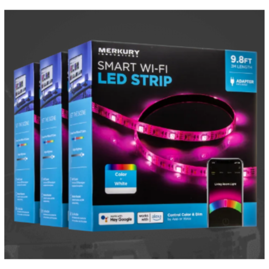 Today only: 3-pack of Merkury Innovations LED strips for $18 shipped