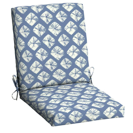 Mainstays 43 x 20 Blue Sand Dollar outdoor patio cushion for $8 - Clark  Deals