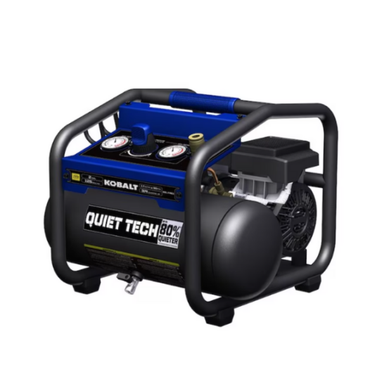 Today only: Kobalt Quiet Tech 2-gallons portable 125 PSI compressor for $139