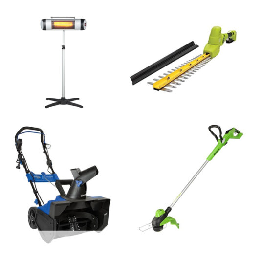 Snow Joe and Greenworks tools from $29