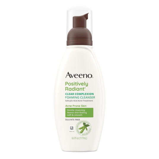 6-oz Aveeno Positively Radiant Clear Complexion foaming cleanser for $0.72