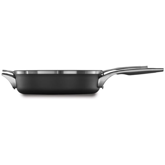 Calphalon Premier space-saving 5-quart saute pan with lid for $75