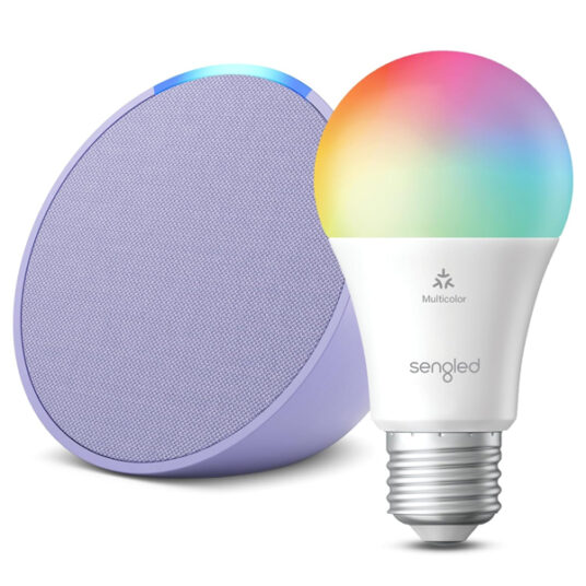Echo Pop with Sengled smart color bulb for $40