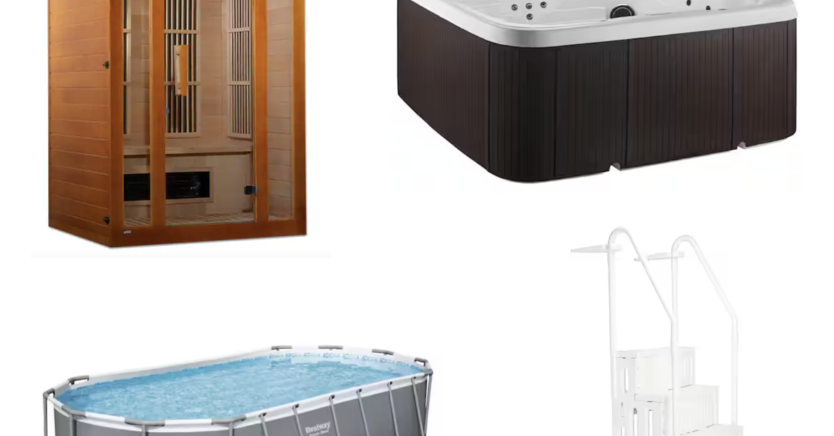Today only: Up to 40% off hot tubs, saunas, pools and more