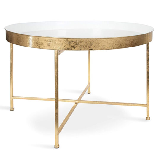 Kate and Laurel round metal accent table for $87