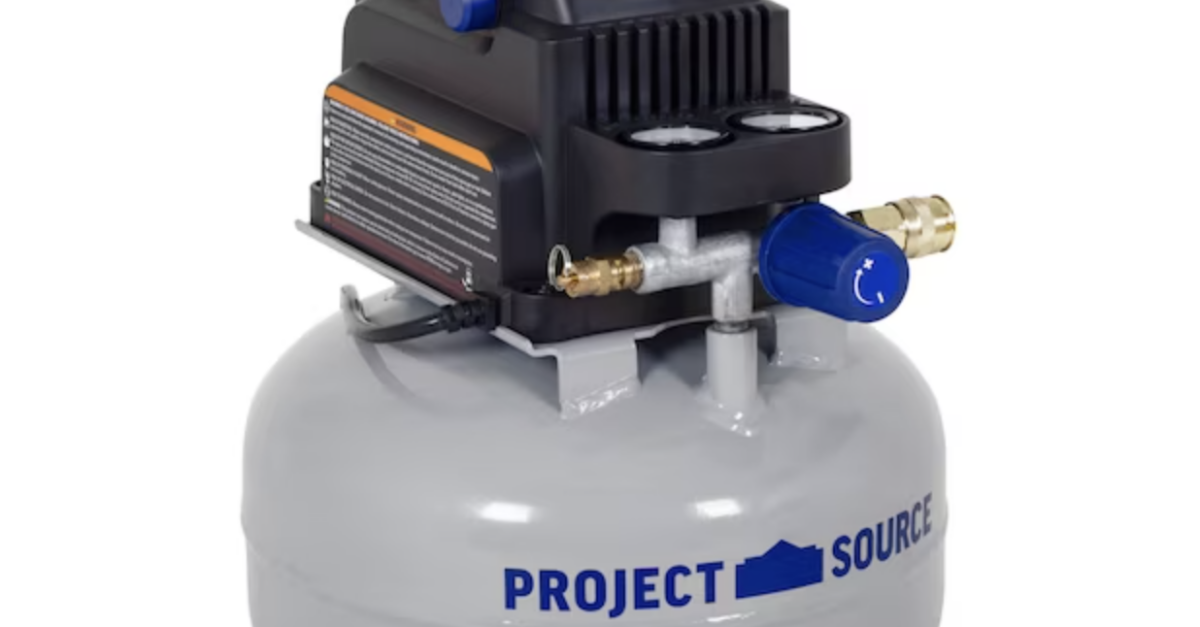 Project Source 3-gallon pancake air compressor for $60