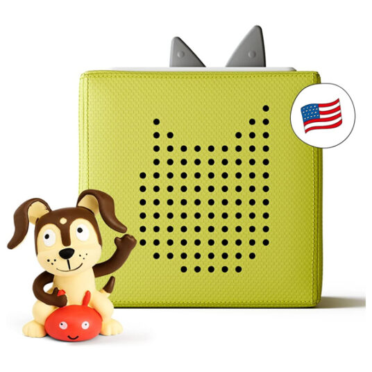 Tonibox audio player starter set with playtime puppy for $70