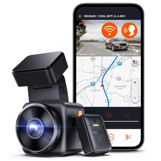 Vantrue E1 2.7K Wi-Fi mini dash cam with GPS for $100