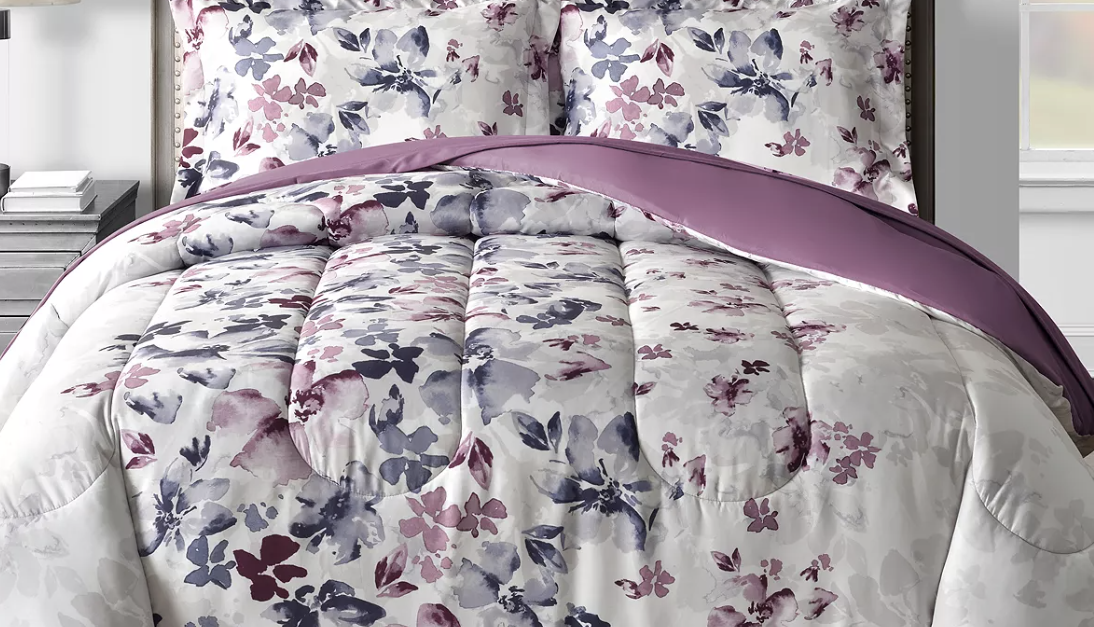 Any-size 8-piece reversible comforter sets for $35