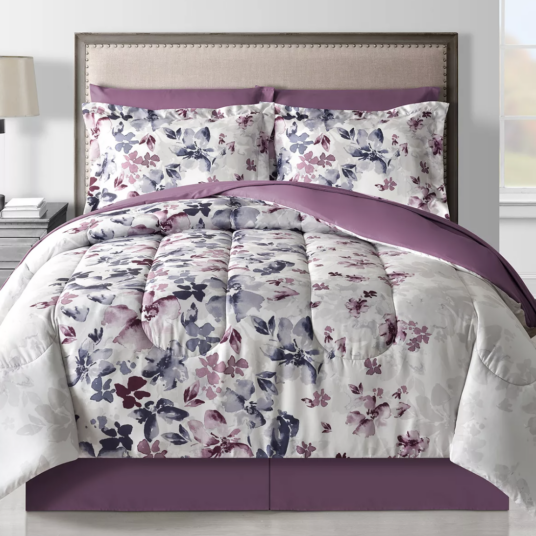 Any-size 8-piece reversible comforter sets for $30
