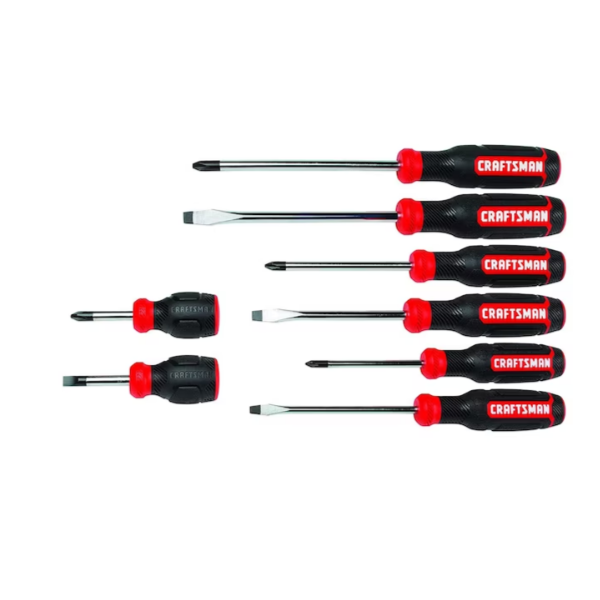 Today only: Craftsman 8-piece bi-material handle assorted screwdriver set for $17