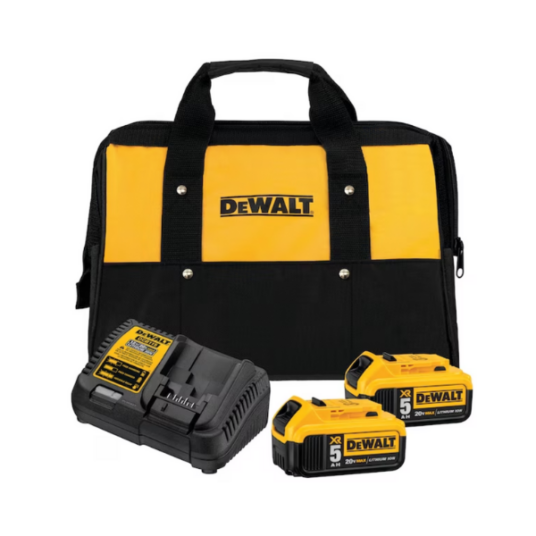 Buy a Dewalt XR 20 2-pack lithium-ion battery and charger and get a FREE tool!