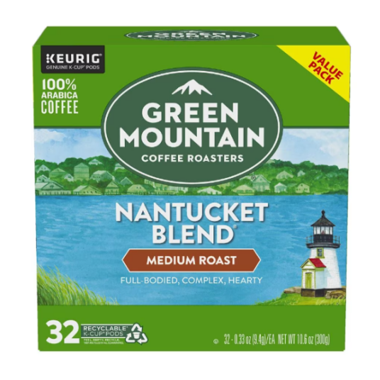 In-store: 32-count Green Mountain Coffee Nantucket Blend K-cups for $3