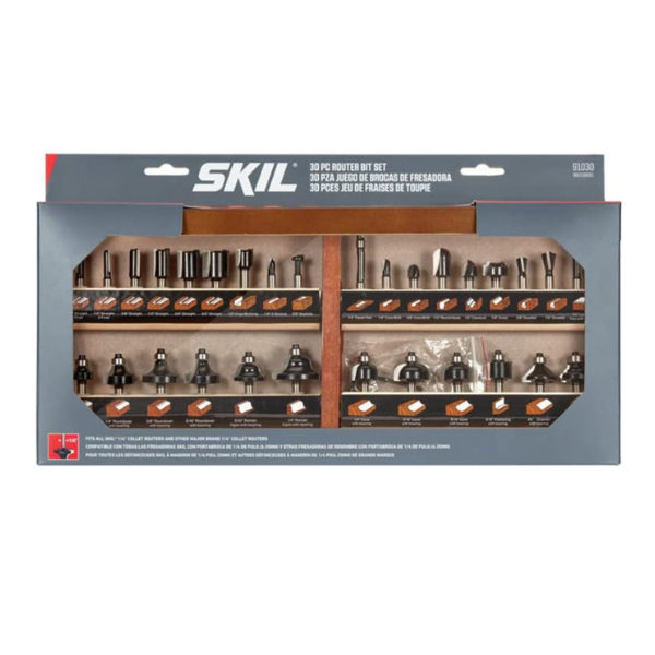 Skil 30-piece carbide-tipped router bit set for $50
