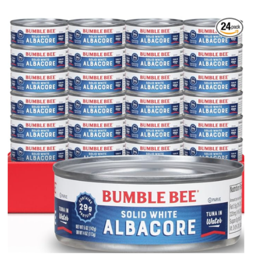 24-pack Bumble Bee solid white Albacore tuna for $24