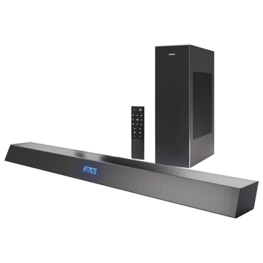 240W Philips 2.1 channel soundbar with wireless subwoofer for $150