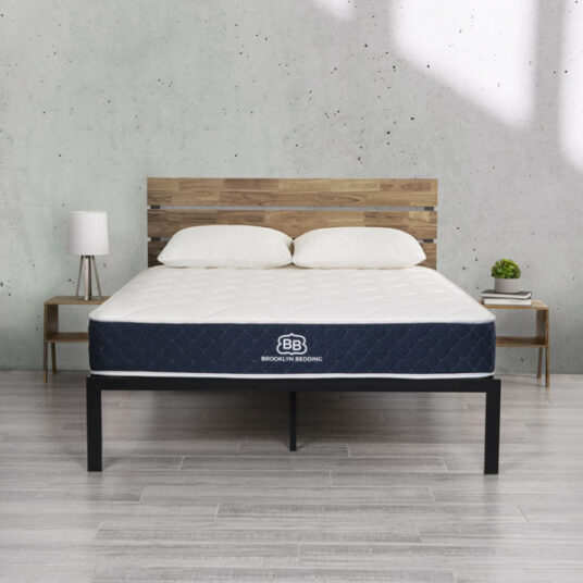 Brooklyn Bedding standard 10″ firm hybrid mattress with cooling cover for $218