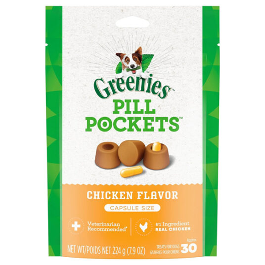 30-count Greenies Pill Pockets for dogs for $4