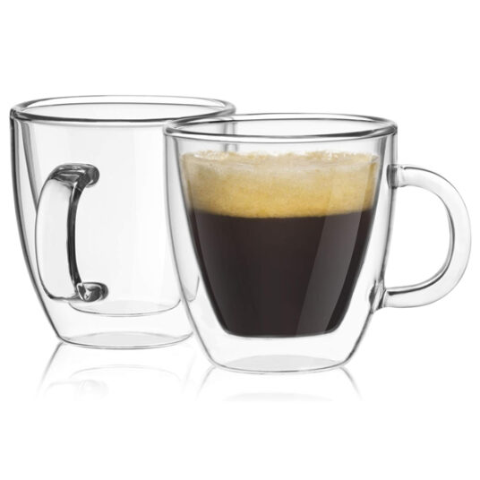 JoyJolt Savor double wall insulated espresso mugs for $14