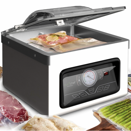 NutriChef commercial grade 8L vacuum sealing air vac with bags for $348