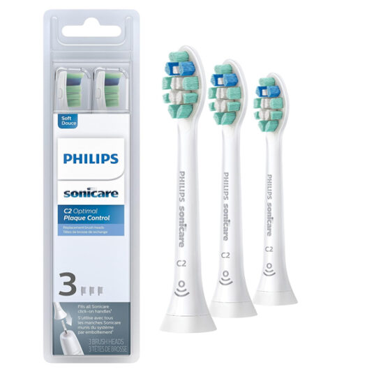 Philips Sonicare Genuine C2 3-piece toothbrush heads for $9