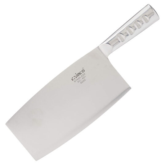 Winco stainless steel cleaver for $8