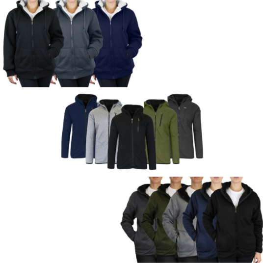 Ends today! Men’s & women’s 2-pack sherpa hoodies from $23