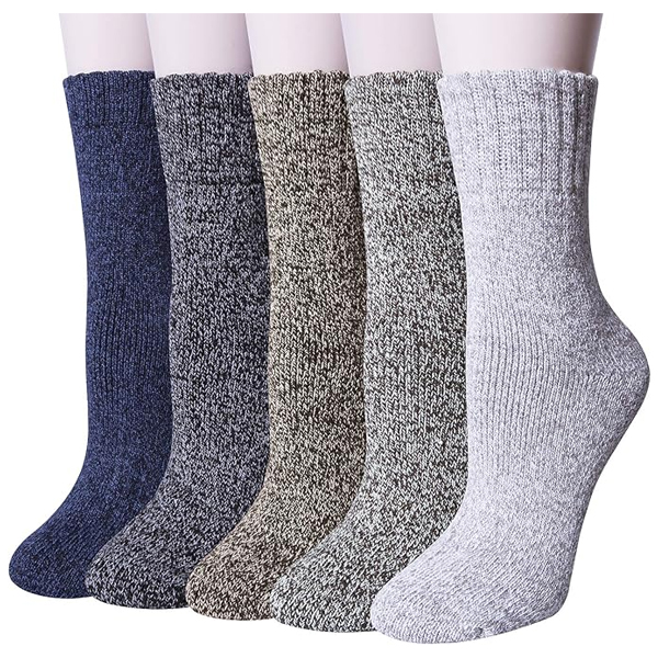 5-pack of women’s wool blend socks for $8