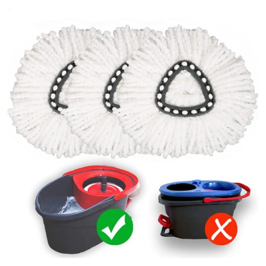 3-pack spin mop replacement heads for $11