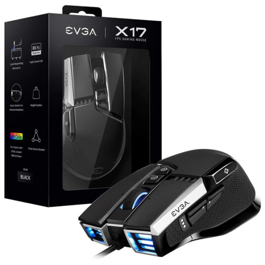 EVGA X17 wired gaming mouse for $18
