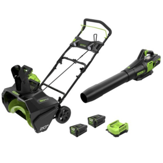 Today only: Greenworks 80V 20” snow blower & handheld blower for $400