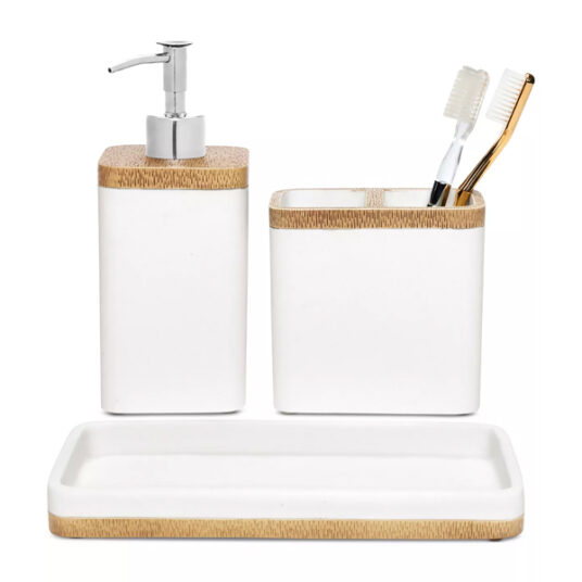 Hotel Collection 3-piece bath set for $16