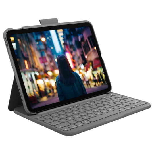 Logitech Slim Folio Bluetooth keyboard iPad case for $77
