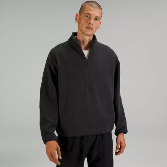 Lululemon men’s oversized half zip fleece for $64