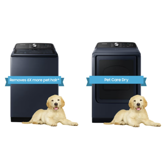 Today only: Take $450 off the Samsung Pet Care washer and dryer