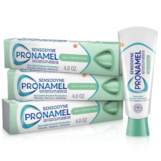 3-pack Sensodyne Pronamel toothpaste for $12