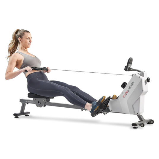 Sunny Health & Fitness Smart compact rowing machine for $187