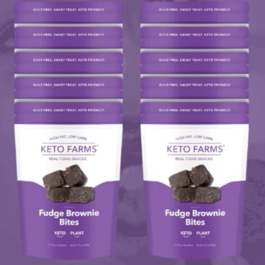 Today only: 10 bags of Earthside Farms keto brownie bites for $31 shipped