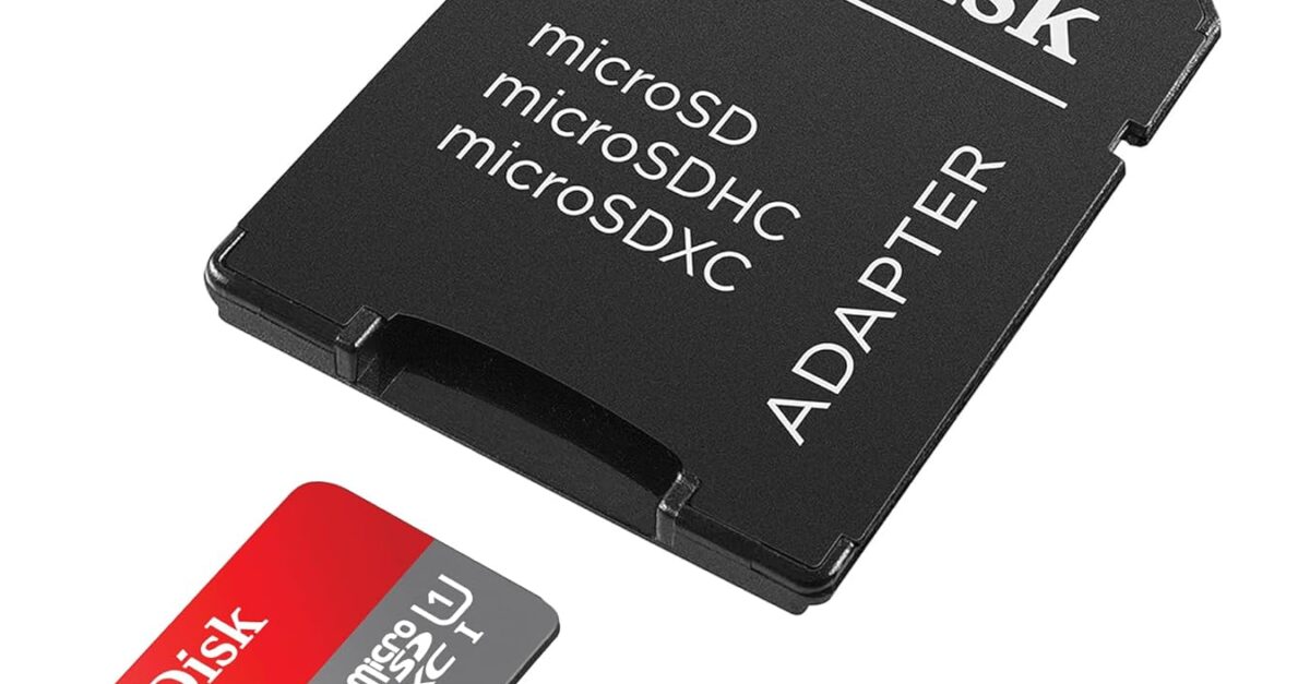 128GB SanDisk Ultra microSDXC memory card with adapter for $13