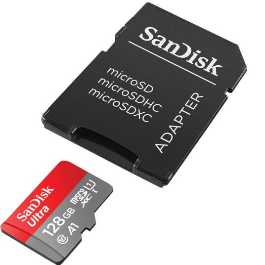 128GB SanDisk Ultra microSDXC memory card with adapter for $13