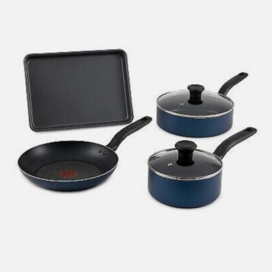 T-Fal Simply Cook 6-piece nonstick aluminum cookware set for $15