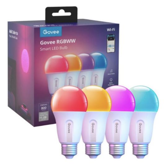 Today only: Govee Smart LED bulb 4-pack for $18